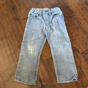 Gap Boys 2T Denim jeans Gray Adjustable Waist Straight‎ Leg
